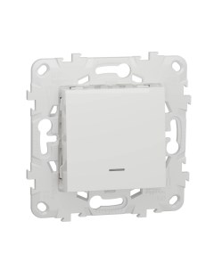 Переключатель одноклавишный Unica New NU520318N Schneider electric