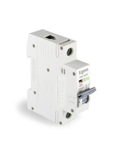 Автоматический выключатель 1P B 10A 6kA Sigma elektrik