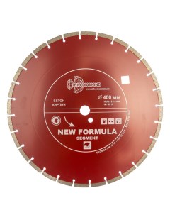 Диск алмазный Diamond 400х25 4мм New Formula Segment сегментный S210 Trio