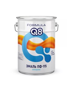 Эмаль ПФ 115 алкидная глянцевая 20 кг зеленая Formula q8