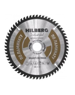 Диск пильный ф185х30 20 z60 Industrial Ламинат Hilberg