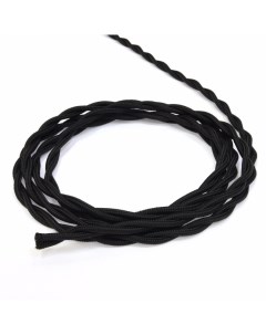 Электрический кабель провод витой в ретро стиле Черный 2 2 5 20м Винтаж