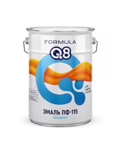 Эмаль ПФ 115 алкидная глянцевая 20 кг серая Formula q8