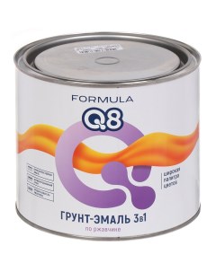 Грунт эмаль по ржавчине вишневая 1 9 кг Formula q8