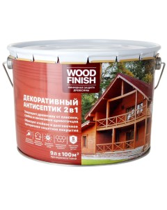 Декоративный антисептик для дерева Wood Finish Декарт