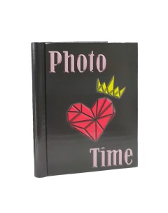 Фотоальбом магнитный 20 листов 3D сердце с короной 29х24х2 см Keep memories