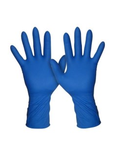 Перчатки эластичные винило нитриловые Stretch Vinyl синие S 100 пар Proff comfort