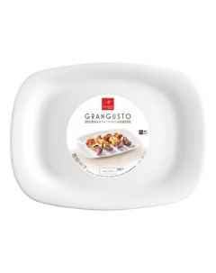 Блюдо сервировочное Grangusto BBQ 21 7 х 16 3 см белое Bormioli rocco