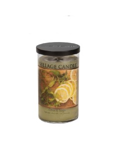 Ароматическая свеча Citrus Sage стакан большая 4240005 Village candle