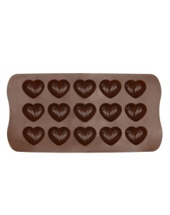 Силиконовая форма для шоколада Сердечки 04124646 15 ячеек Ripoma