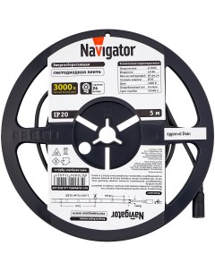 Светодиодная лента NLS R5 12V IP20 SMD3528 4 8 Navigator