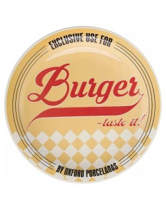 Тарелка для гамбургеров 26см цвет желтый M02D 6783 Oxford
