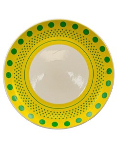 Тарелка для вторых блюд желтый орнамент 270 мм Дулевский фарфор