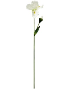 Искусственный цветок Ирис белый 80 см Конэко-о