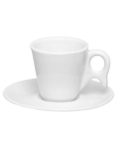 Пара кофейная Genova чашка 75мл и блюдце 12см M07K M06E 9001 Oxford