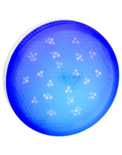 Светодиодная лампа GX53 LED color 8 0W Tablet 220V Blue Синее T5TB80ELC 1 шт Ecola