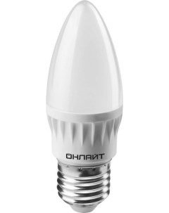 Лампа светодиодная E27 6W 6500K Свеча арт 617425 10 шт Онлайт