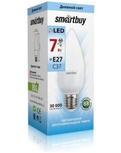 Лампа светодиодная E27 7W 4000K Свеча арт 553551 10 шт Smartbuy