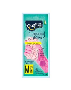Перчатки латексные Генеральная уборка M Qualita