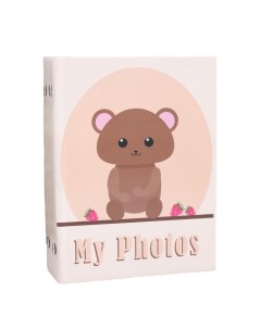 Фотоальбом на 96 фото 10х15 см Медвежонок с малиной 16 5х12х5 5 см Keep memories