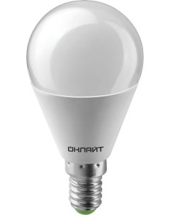 Лампа светодиодная E14 10W 6500K Шар арт 661169 10 шт Онлайт