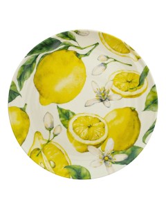 Тарелка для вторых блюд Лимоны 27 см Дулевский фарфор