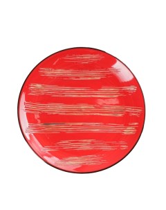 Тарелка обеденная Scratch d 22 5 см цвет красный Wilmax
