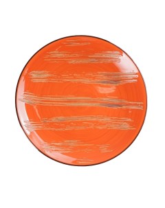Тарелка обеденная Scratch d 22 5 см цвет оранжевый Wilmax