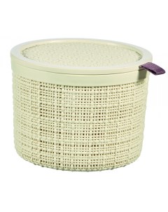 Коробка круглая с крышкой JUTE 2л кремовый Curver