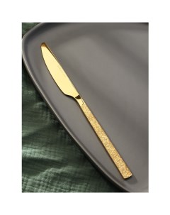 Нож столовый Лин GOLD 22 5x1 9 см на подвесе цвет золотой Magistro