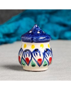 Солонка Риштанская керамика синяя роспись Nobrand