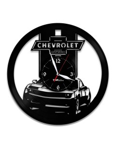 Часы из виниловой пластинки Chevrolet (c) vinyllab