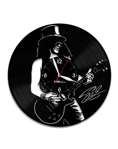 Часы из виниловой пластинки Slash (c) vinyllab