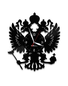 Часы из виниловой пластинки Греб России (c) vinyllab