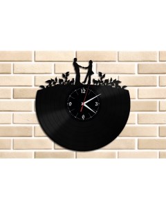 Часы из виниловой пластинки Влюбленная пара (c) vinyllab