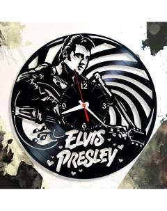 Часы из виниловой пластинки Elvis Presley (c) vinyllab