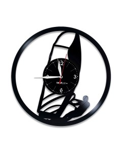 Часы из виниловой пластинки Виндсерфинг (c) vinyllab