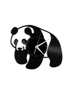 Часы из виниловой пластинки Панда (c) vinyllab