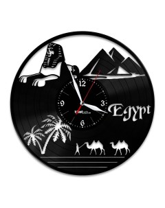 Часы из виниловой пластинки Египет (c) vinyllab