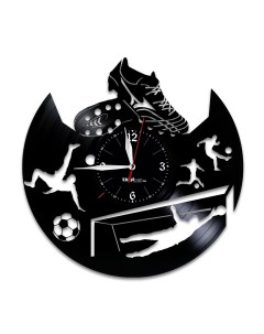 Часы из виниловой пластинки Футбол (c) vinyllab