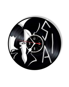 Часы из виниловой пластинки Sia (c) vinyllab
