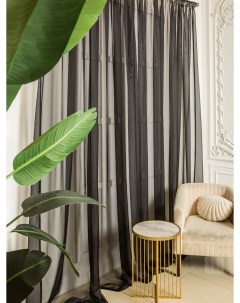 Тюль Вуаль высота 220 см х ширина 400 см черный Nikki home collection