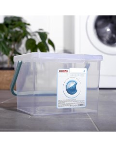 Контейнер для стирального порошка 3 5 л цвет прозрачный Econova