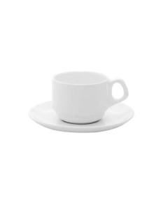 Пара кофейная чашка 75мл и блюдце 12см M07A E06W 9001 Oxford