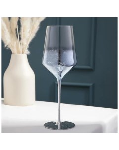 Бокал для вина Мерцание 500 мл 8 5x25 см цвет синий Nobrand