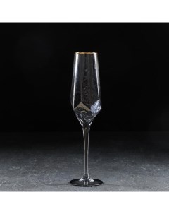 Бокал для шампанского Дарио 180 мл 5 27 5 см цвет графит Nobrand