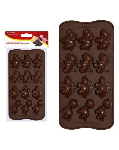 Форма для шоколадных конфет силиконовая Динозаврики Мультидом