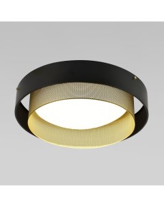 Умный потолочный LED светильник Imperio 90286 1 чёрный золото Smart Minimir Home Eurosvet
