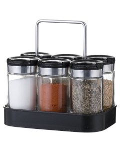 Набор из 6 банок для специй Spice Box 100 мл SH SB JS BLK Set6 Smart solutions