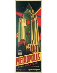 Постер к фильму Метрополис Metropolis 50x70 см Nobrand